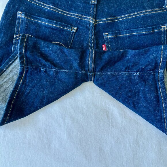 Levi's Dark Wash Denim Shorts - Picture 7 of 10